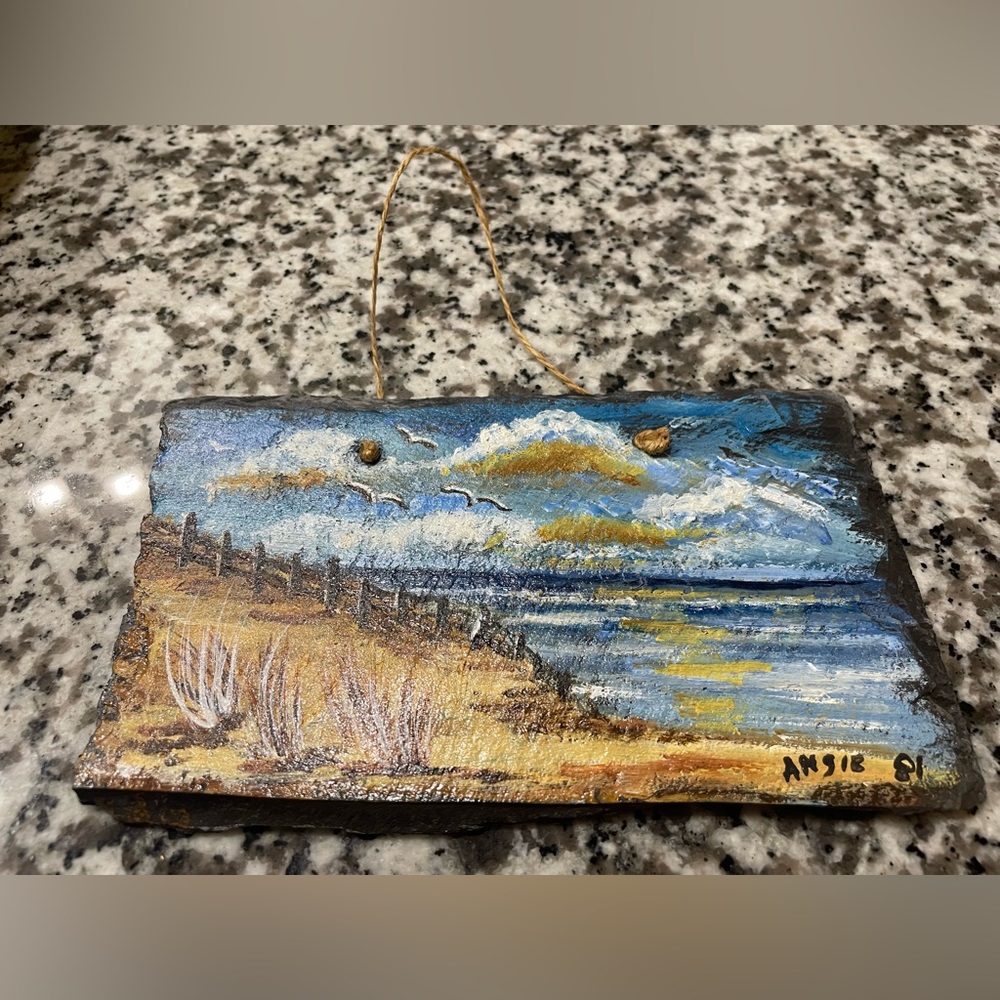 Beautiful Vintage Brick Oil Painting Signed By Artist